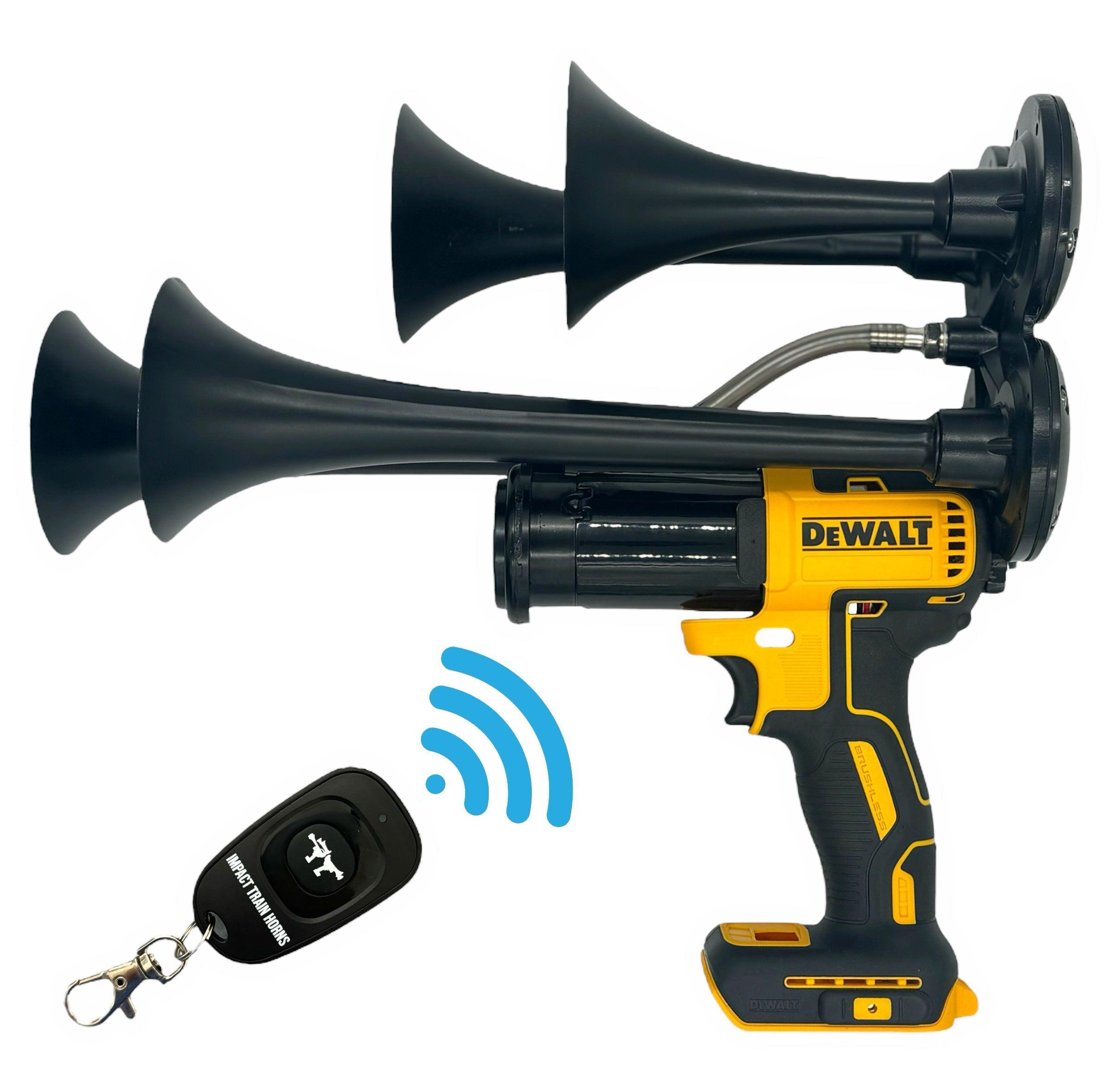 Quad Train Horns - Portable Drill Train Horns 150+dB – Impact Train Horns